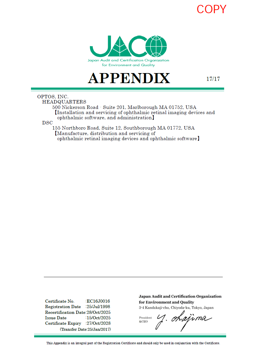 ISO14001 Certificate Page 3